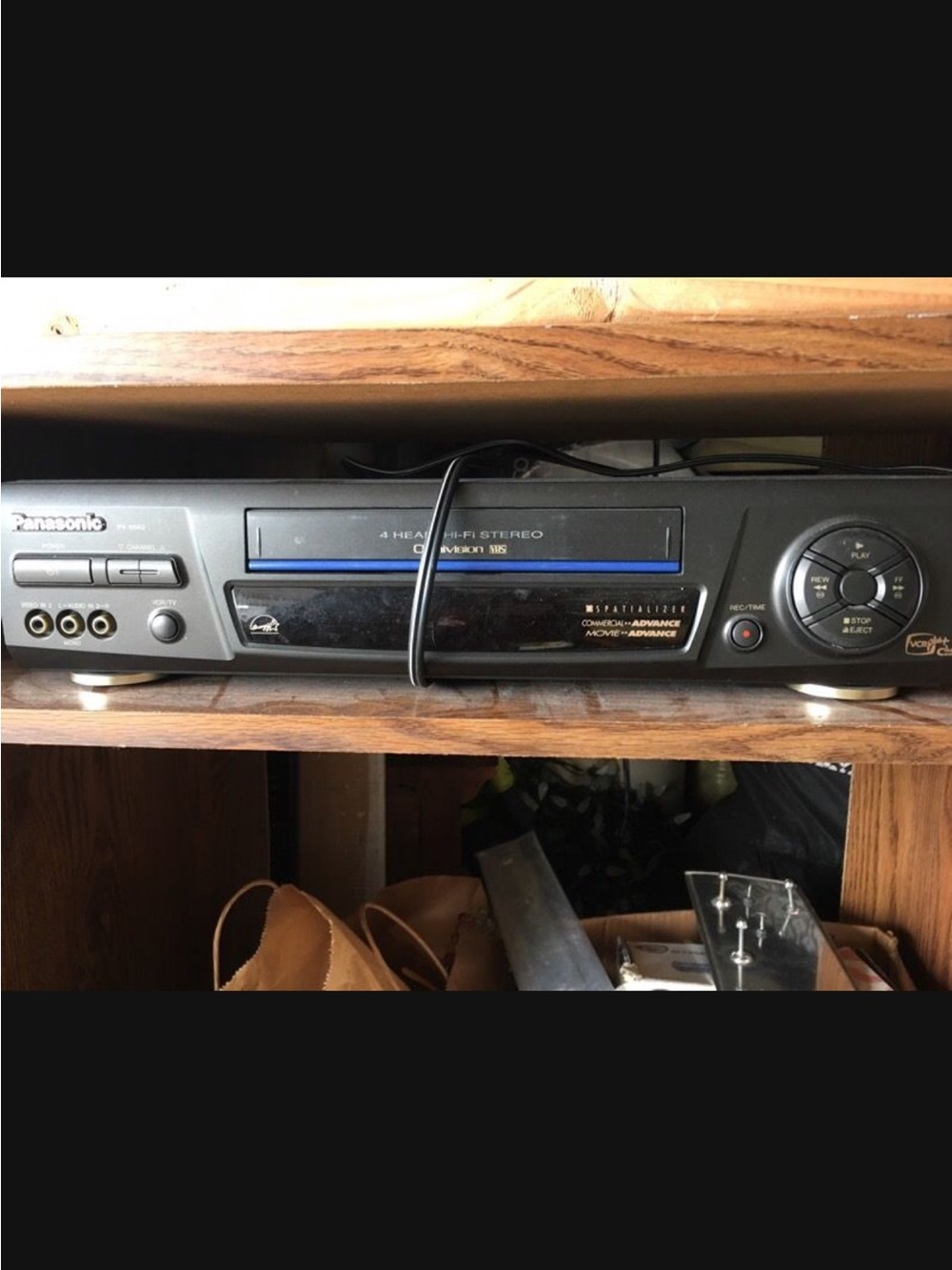 Panasonic Stereo VCR with Blue Accent